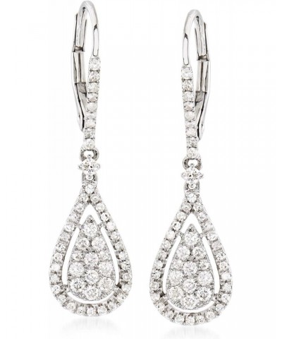 0.70 ct. t.w. Diamond Drop Earrings in 14kt White Gold $430.00 Earrings