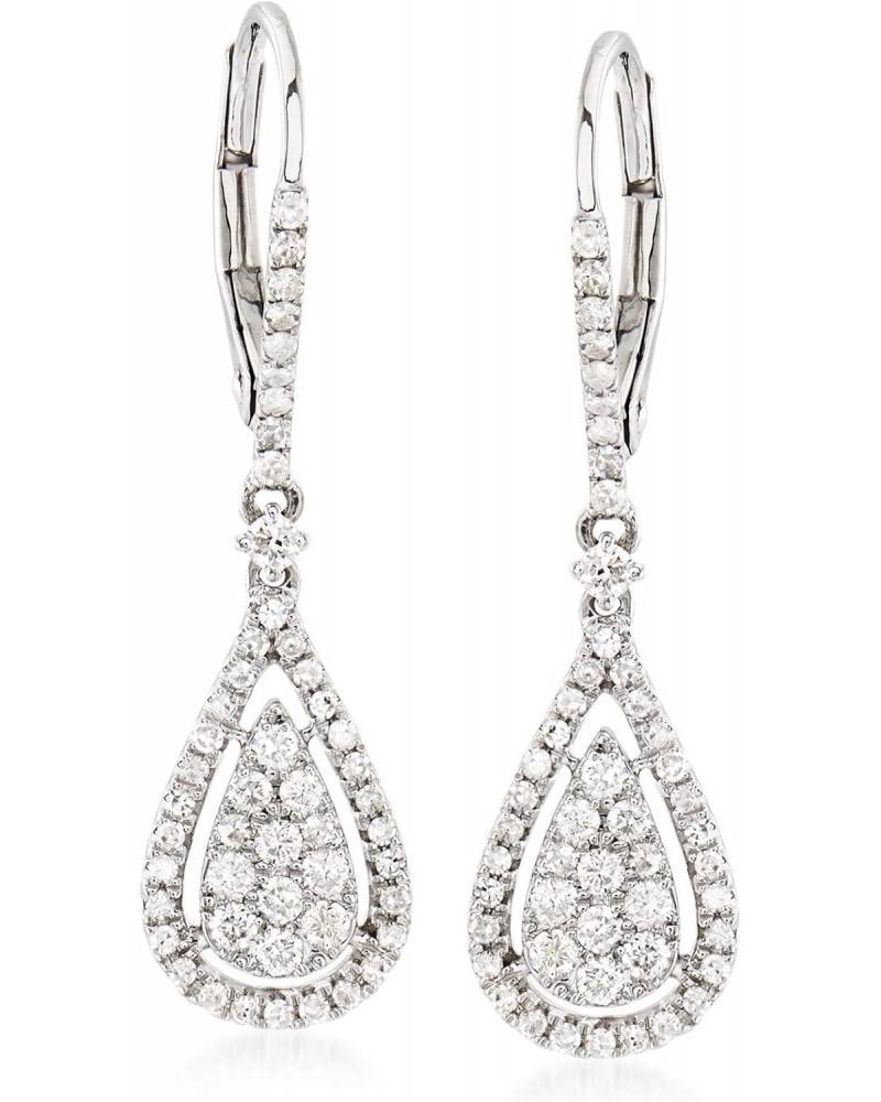 0.70 ct. t.w. Diamond Drop Earrings in 14kt White Gold $430.00 Earrings