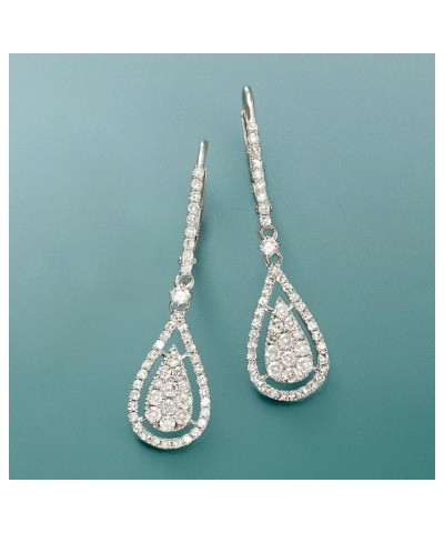 0.70 ct. t.w. Diamond Drop Earrings in 14kt White Gold $430.00 Earrings