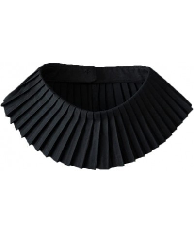 Detachable Choker Necklace Dickey Collar Peter Pan Fake Collar Neck Ruff Collar for Women Girl A-black $8.66 Necklaces