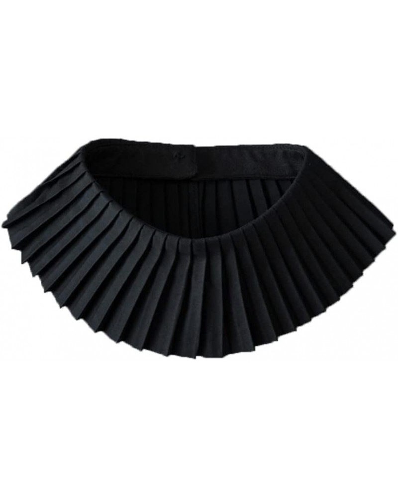 Detachable Choker Necklace Dickey Collar Peter Pan Fake Collar Neck Ruff Collar for Women Girl A-black $8.66 Necklaces