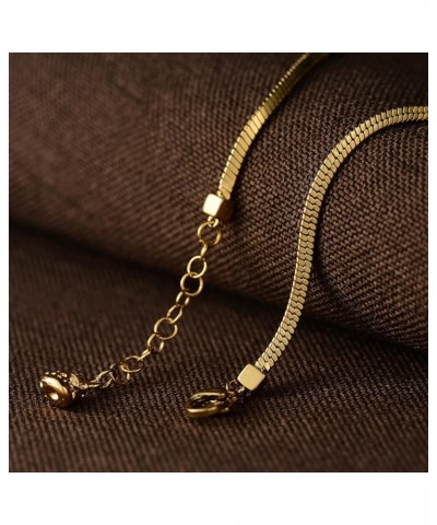 Gold Anklet for Women, 14K Gold Plated Trendy Dainty Link Chain Ankle Bracelets Adjustable Anklets Handmade Simple Jewelry Gi...