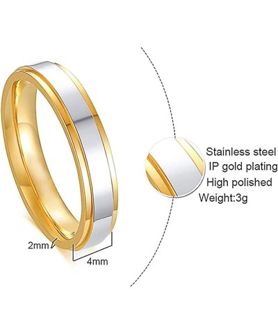 Personalized Couple Ring Bands for Him and Her Engraving Promise Matching Rings for Couples Stainless Steel Bands Sets for Me...