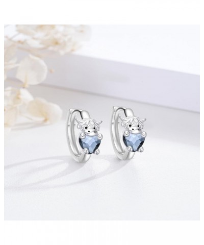 Hypoallergenic Earrings Sterling Silver Crystal Cute Animal Studs Earrings for Sensitive Ears Birthday Gifts for Women Girls ...