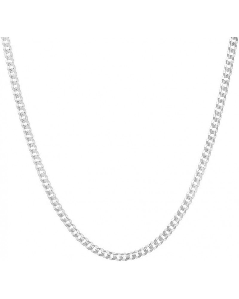 Unisex Italian 2mm Miami Cuban Curb Link Thick ITProLux Solid 925 Necklace Chain 16" - 30 18 Inch $12.25 Necklaces