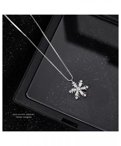 Snowflake necklace Rotating little snowflake pendant Ladies snowflake necklace Snowflake gift for girls $11.73 Necklaces