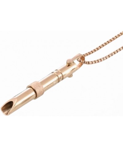 Anxiety Relief Necklace Mindfulness Breathing Meditation Stress Relief Necklace for Women Men Double ring Rose gold $10.82 Ne...