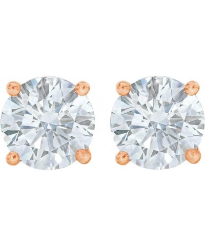 Round Diamond stud (IGI Certified 0.70 ct & up) Plus Quality ScrewBack 14K from 0.04ct - 2.00ct Rose Gold 0.1 carats $30.73 E...