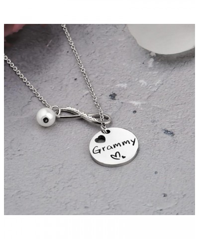 Grandma Necklace Round Disc Grandma Stainless Steel Charm Necklace Best Grandma Ever Gift for Grandma Nana Y necklace $9.66 P...