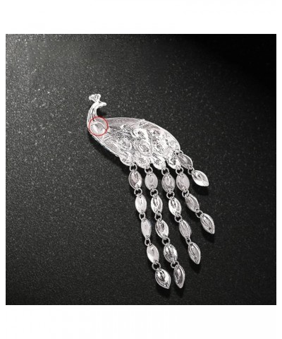 Brooch Pin for Women Girls Fashion Rhinestone Peacock Tassel Brooch Lapel Pin Sweater Collar Scarves Dress Jackets Backpacks ...