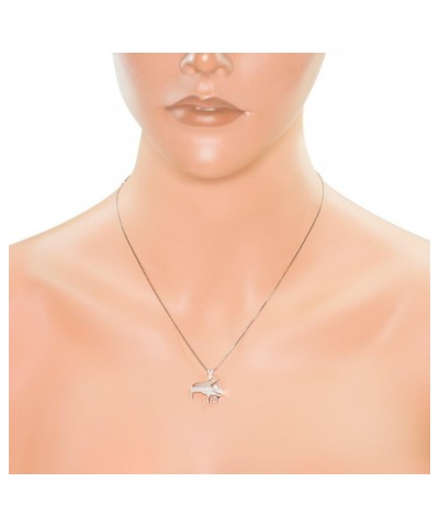 Sterling Silver Grand Piano Necklace Pendant with 18" Box Chain $13.98 Necklaces