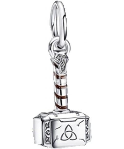 S925 sterling silver Charms for Bracelets bead pendant, DIY charm, gift for girls and ladies Thor Hammer $9.24 Bracelets