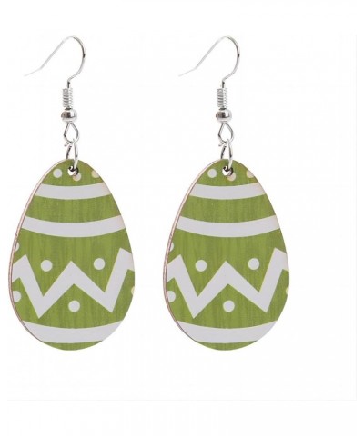 Colorful Easter Eggs Earrings Wood Eggs Water Drop Earrings for Women Girls style 5 $6.48 Earrings