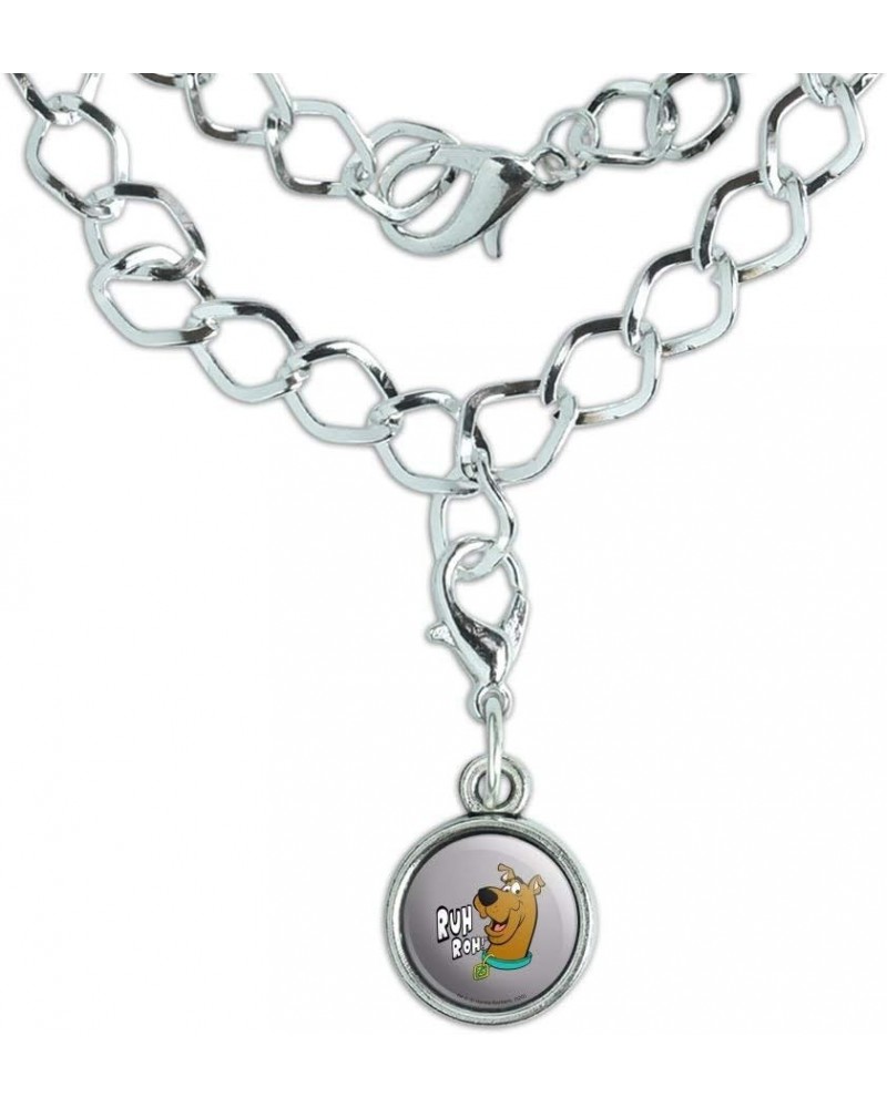 Scooby-Doo Ruh Roh Silver Plated Bracelet with Antiqued Charm Athletic Heather $8.49 Bracelets