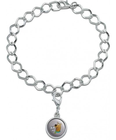 Scooby-Doo Ruh Roh Silver Plated Bracelet with Antiqued Charm Athletic Heather $8.49 Bracelets