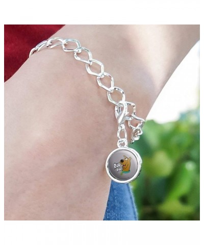 Scooby-Doo Ruh Roh Silver Plated Bracelet with Antiqued Charm Athletic Heather $8.49 Bracelets