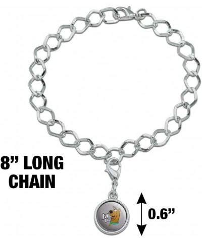 Scooby-Doo Ruh Roh Silver Plated Bracelet with Antiqued Charm Athletic Heather $8.49 Bracelets