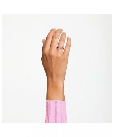 Matrix Crystal Ring Collection, Pink Crystal, Rose Gold-Tone Finish US 6 EU 52 Pink $64.38 Rings