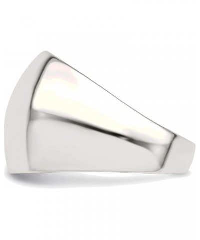 Solid Sterling Silver Polished Cigar-Band Ring in Size 6 $29.17 Rings