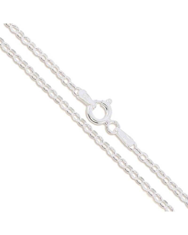 Sterling Silver Cable Chain 2.3mm Solid 925 Rolo Link Lightweight Strong Necklace 20.0 Inches $8.77 Necklaces