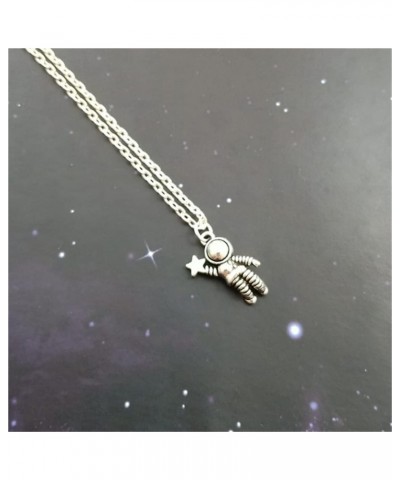 Original Fashion Astronaut Necklace, Space Jewelry, Space Lover Gift, Dainty Necklace $7.13 Necklaces