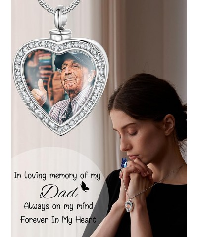 Customized Photo Urn Necklace for Ashes, Personalized Ashes Necklace with Picture Inside, Cremation Jewelry Ashes Keepsake Ne...