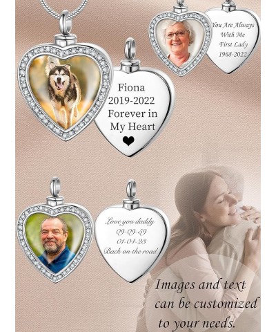 Customized Photo Urn Necklace for Ashes, Personalized Ashes Necklace with Picture Inside, Cremation Jewelry Ashes Keepsake Ne...