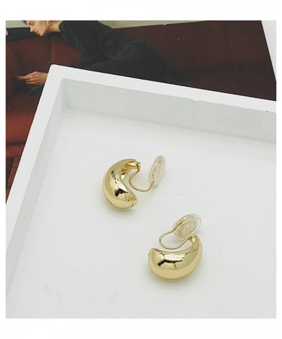 Clip on Earrings Women Gold Clip on Earrings Hoop Earrings Pearl Clip on Earrings Clip on Gold Earrings Women's Clip-On Earri...