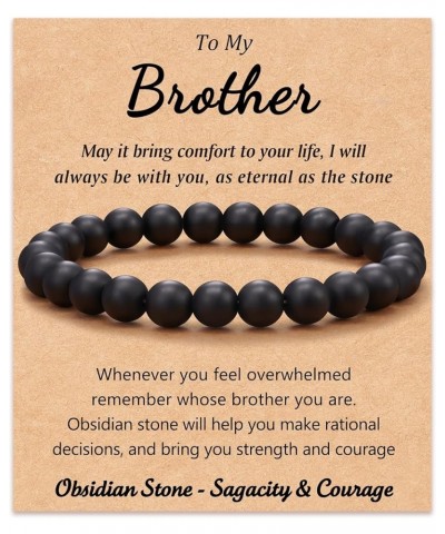 Gifts for Dad | Grandpa | Uncle | Son | Grandson | Brother | Husband | Boyfriend - Natural Healing Lava Rock Stone/Tiger Eye ...