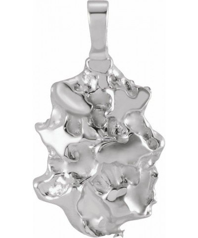 Nugget Charm Pendant (18mm x 9mm) 18x9mm - 14k White Gold $63.64 Pendants