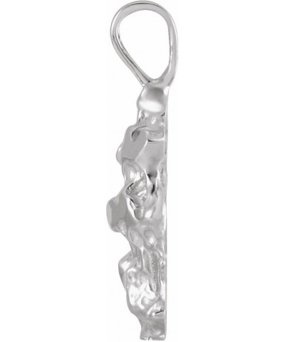 Nugget Charm Pendant (18mm x 9mm) 18x9mm - 14k White Gold $63.64 Pendants