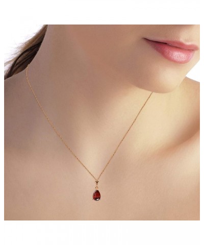 14k Yellow, White, Rose Gold Pear-shaped Garnet Drop Pendant Necklace Rose Gold 24.0 Inches $84.16 Necklaces