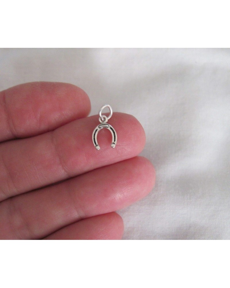 Charm - Sterling Silver - Jewelry - Pendant - Horseshoe Mini Tiny $17.69 Pendants