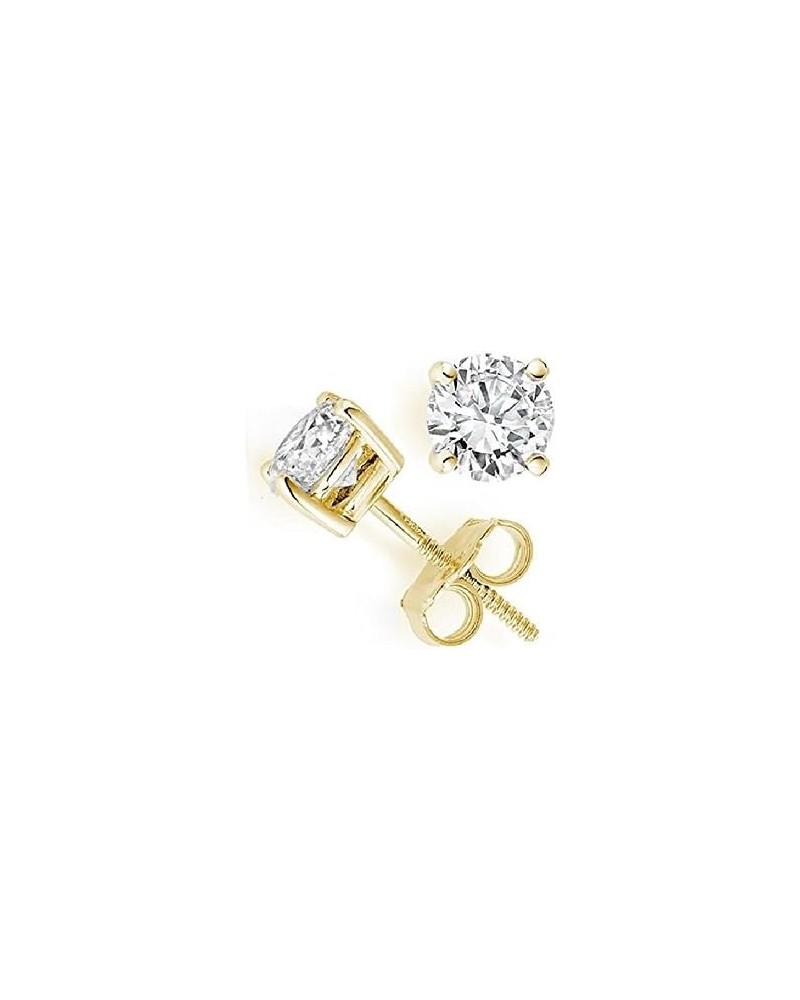 Round Diamond stud (IGI Certified 0.70 ct & up) Plus Quality ScrewBack 14K from 0.04ct - 2.00ct Yellow Gold 0.08 carats $30.7...