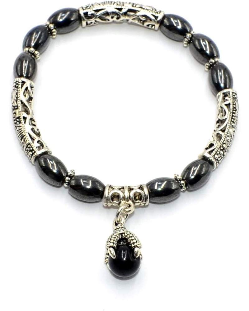 Handmade Bracelet Collection - (Ethnic Wallet Gift) Eagle Clawed Black Hematite $10.55 Bracelets