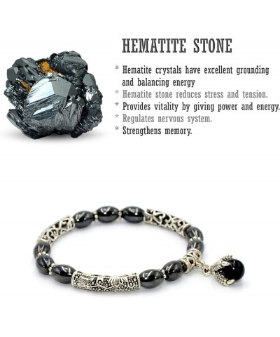 Handmade Bracelet Collection - (Ethnic Wallet Gift) Eagle Clawed Black Hematite $10.55 Bracelets