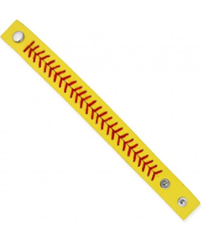 Softball Baseball Basketball Jewelry | Authentic Leather Ball Bracelet Softball $9.17 Bracelets