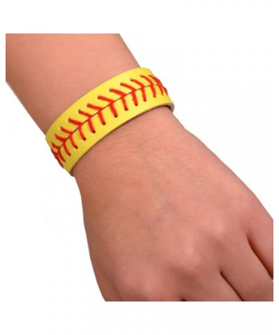 Softball Baseball Basketball Jewelry | Authentic Leather Ball Bracelet Softball $9.17 Bracelets