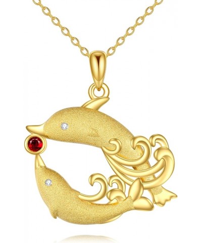 Sterling Silver Necklace Pendant Necklace Jewelry Gifts for Girls Women Dolphin $16.34 Necklaces