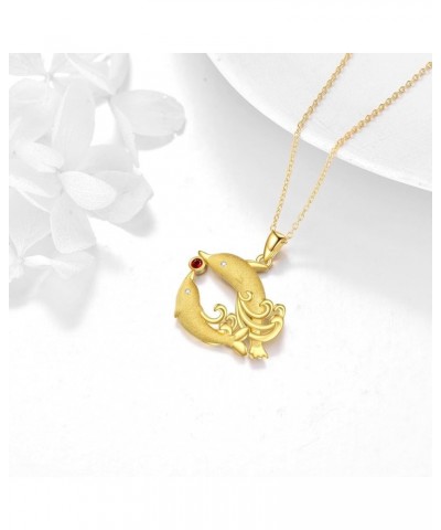 Sterling Silver Necklace Pendant Necklace Jewelry Gifts for Girls Women Dolphin $16.34 Necklaces