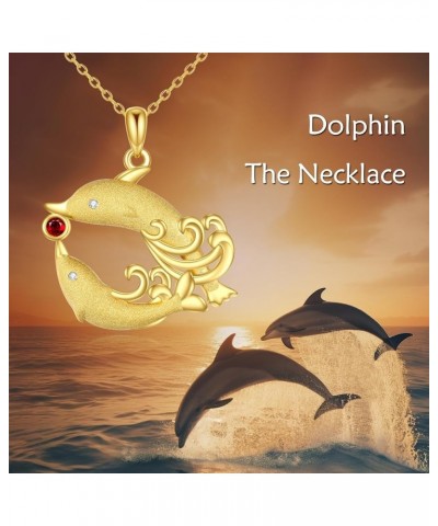 Sterling Silver Necklace Pendant Necklace Jewelry Gifts for Girls Women Dolphin $16.34 Necklaces