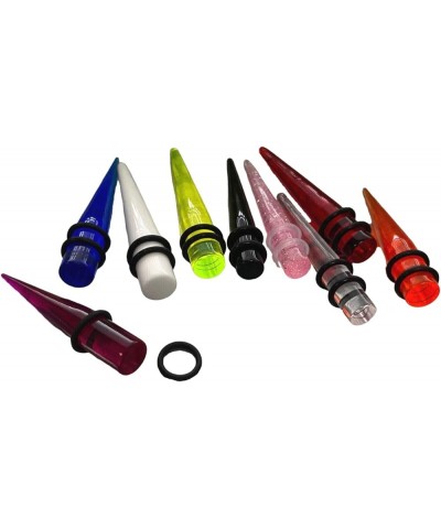 PAIR of Acrylic Expansion Tapers Ear Expander Plugs Gauges 14g thru 1" available! Black - 12g (2mm) $10.41 Body Jewelry