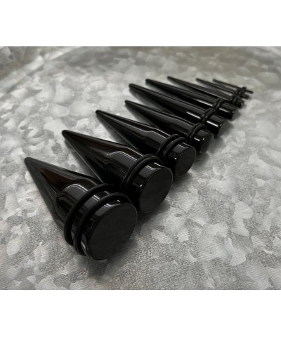 PAIR of Acrylic Expansion Tapers Ear Expander Plugs Gauges 14g thru 1" available! Black - 12g (2mm) $10.41 Body Jewelry