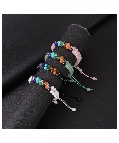 Malachite Double-layer Braided Bracelet Double-row Colorful Stone Bracelet Tree Of Life Jewelry malachite bracelet $13.10 Bra...