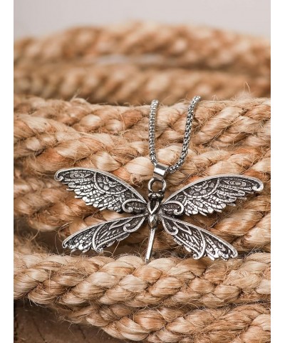 Antique Nature Animal Totem Pendant Necklace Jewelry Gift for Women Dragonfly $7.64 Necklaces