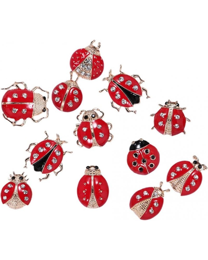 Women Brooches Pins Cartoon Insect Ladybug Corsage Pins Clothes Pins for Woman Girl Lady 24 Pcs $10.18 Brooches & Pins