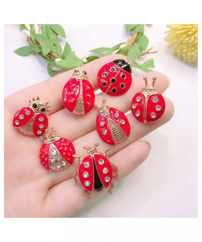 Women Brooches Pins Cartoon Insect Ladybug Corsage Pins Clothes Pins for Woman Girl Lady 24 Pcs $10.18 Brooches & Pins