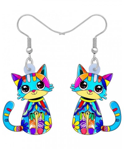 Acrylic Drop Dangle Cat Earrings Pets Novelty Funny Gift For Girl Kids Women By The Sky $6.59 Earrings