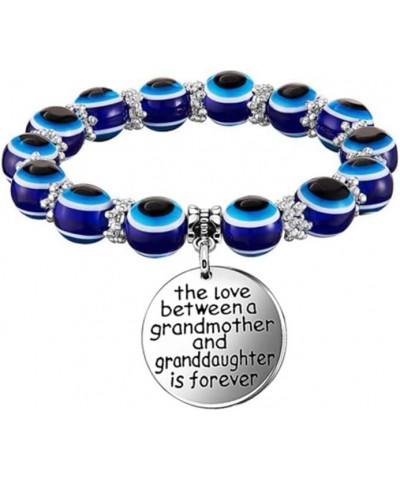 The Love Between a Grandmother and Granddaughter is Forever Love Magnetic/Cross/Evil Eye Bracelet Family Jewelry E blue $6.11...