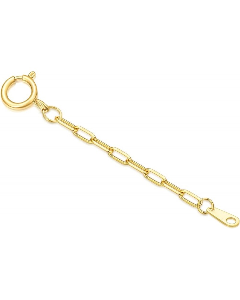 14k Gold 0.5"/1"/1.5"/2"/3" Necklace Bracelet Extender Chain, Necklace Extender Gold 14k, Durable Removable Gold Chain Extend...